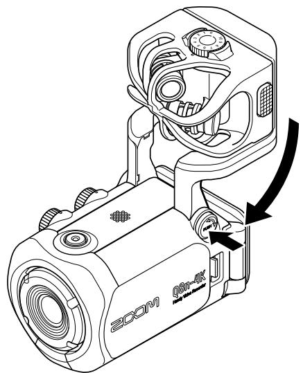 ZOOM Q8n-4K - Repli du bras de micro - 1