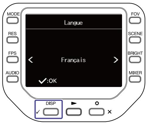 ZOOM Q8n-4K - Configuration à la première mise sous tension (réglement de langue/réglement de date et d'heure) - 2