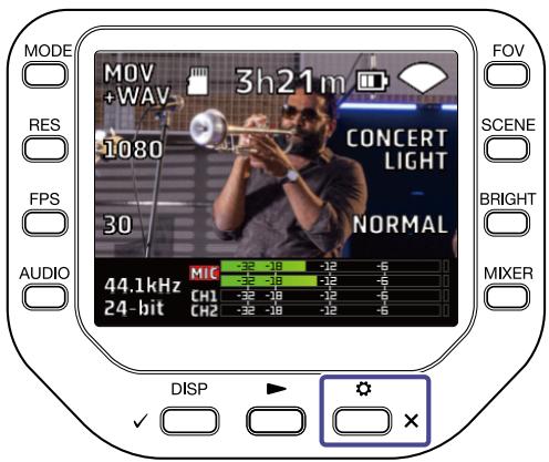 ZOOM Q8n-4K - Connexion d'un appareil ios/ipados - 2