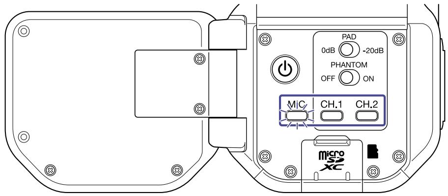 ZOOM Q8n-4K - En cas d'utilisation des entrées 1/2 - 2