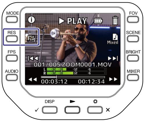 ZOOM Q8n-4K - Activation de la lecture continue - 1