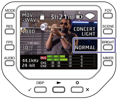 ZOOM Q8n-4K - Pressez l'écran d'enregistrement. - 2