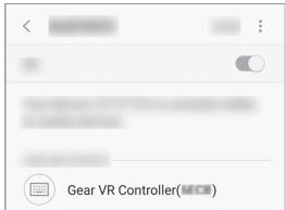 SAMSUNG MEW GEAR VR+CONTROLEUR - Connecter la manette de commande via la fonction bluetooth - 2