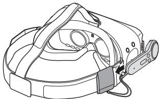 SAMSUNG MEW GEAR VR+CONTROLEUR - Placez la manette de commande sur son support pour la ranger. - 1