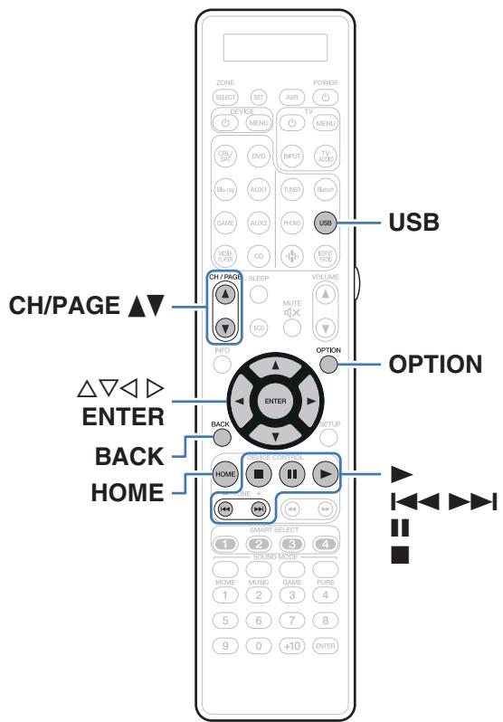 MARANTZ SR8012 - Lecture du contenu d'un dispositif mémoire USB - 1