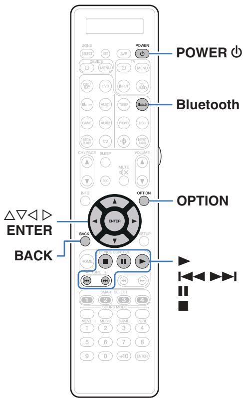 MARANTZ SR8012 - Écouter de la musique sur un périphérique bluetooth - 1