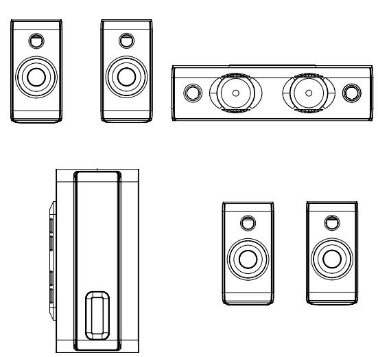 THOMSON DPL 907 ARGENT - Déballage des enceintes - 1