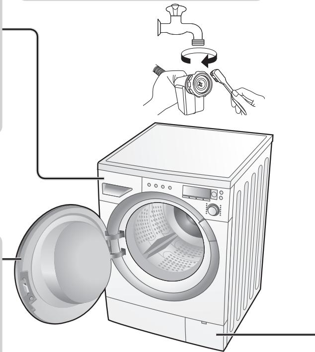 PANASONIC NA-16VG1WFR - Si l'eau ne se vidange pas correctement - 1