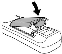 YAMAHA LPX500 - Mise en place des piles - 3