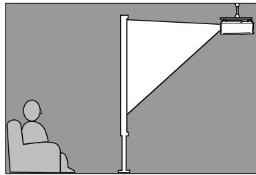 YAMAHA LPX500 - Projection frontale à partir du plafond - 1