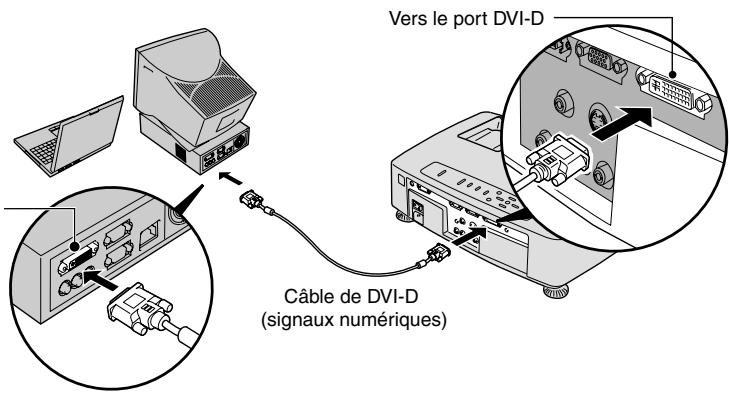 YAMAHA LPX500 - Si l'ordinateur est équipé d'un port de sortie dvi-d - 1