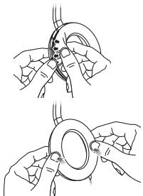 BOSER CASAR AE2 WH - Fixation des coussinets des écouteurs - 1