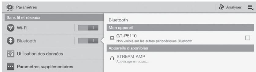 CABASSE STREAM AMP 100 - Connexion bluetooth avec une tablette android NON NFC - 2