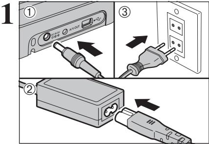 FUJIFILM FinePix Z2 - Chargement de la batterie (utilisation de la station d'accueil) - 1