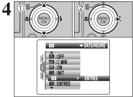 FUJIFILM FinePix Z2 - Correction de la DATE et de l'heure / changement de l'ordre de la DATE - 4