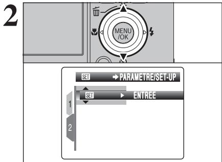FUJIFILM FinePix Z2 - SET Utilisation de l'ecran de parametrage - 2