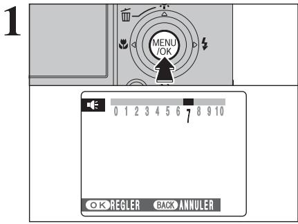 FUJIFILM FinePix Z2 - Réglage du volume d'annotations vocales - 1