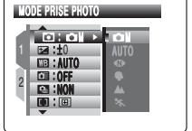 FUJIFILM FinePix Z2 - Options du menu de photographie - 3