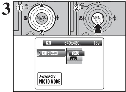 FUJIFILM FinePix Z2 - Durée d'enregistrement pour une carte xd-picture card - 3