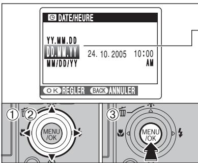 FUJIFILM FinePix Z2 - Correction de la date et de l'heure - 1