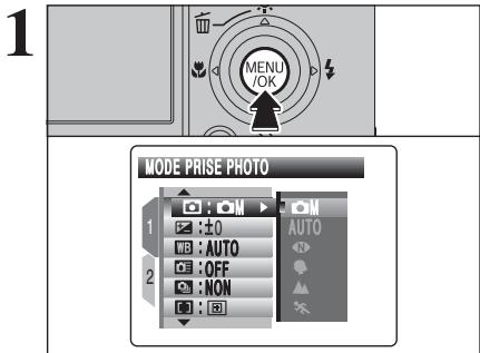 FUJIFILM FinePix Z2 - SET Utilisation de l'ecran de parametrage - 1