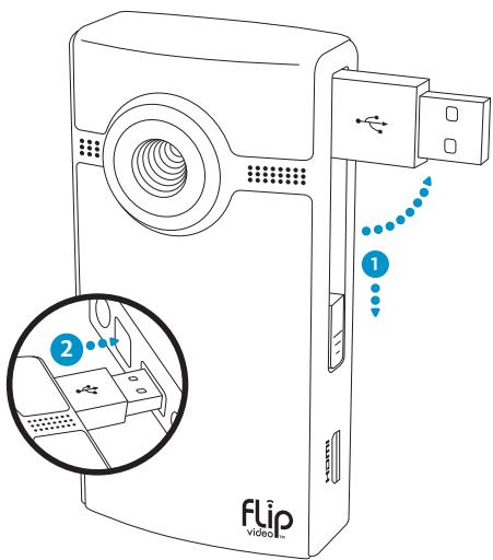 FLIP ULTRA HD NOIR - Connexion à un ordinateur - 1