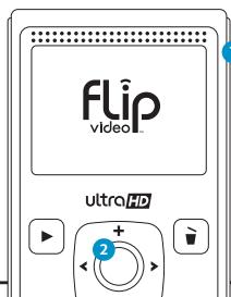 FLIP ULTRA HD NOIR - Caméscope éteint : - 1