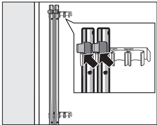 MIELE WWB 100 - Fixer les tiges de transport - 1