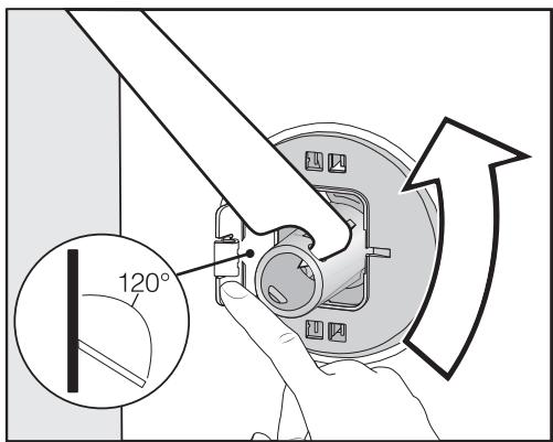 MIELE WWB 100 - Retirer la tige de transport gauche - 1