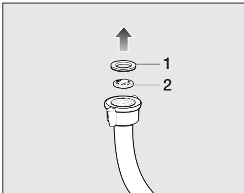 MIELE WWB 100 - Nettoyage du filtre du tuyau d'arrivée d'eau - 1