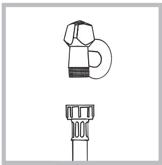 HOTPOINT WDD10760BXEU - Raccordement du tuyau d'arrivée de l'eau - 1