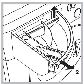 HOTPOINT WDD10760BXEU - Nettoyage du tiroir à produits lessiviels. - 1