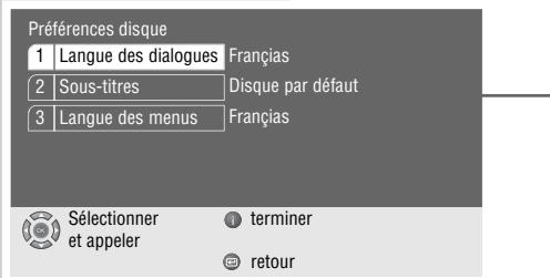 GRUNDIG GDP3200 - Réglages de la langue - 1