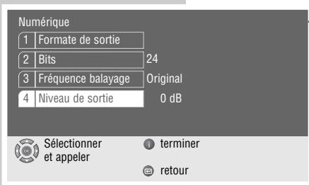 GRUNDIG GDP3200 - Réglage du niveau de sortie - 1