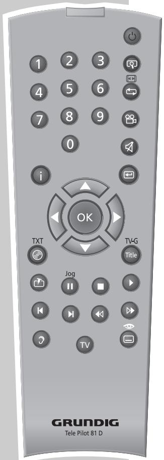 GRUNDIG GDP3200 - Commande a distance des teleseurs - 1