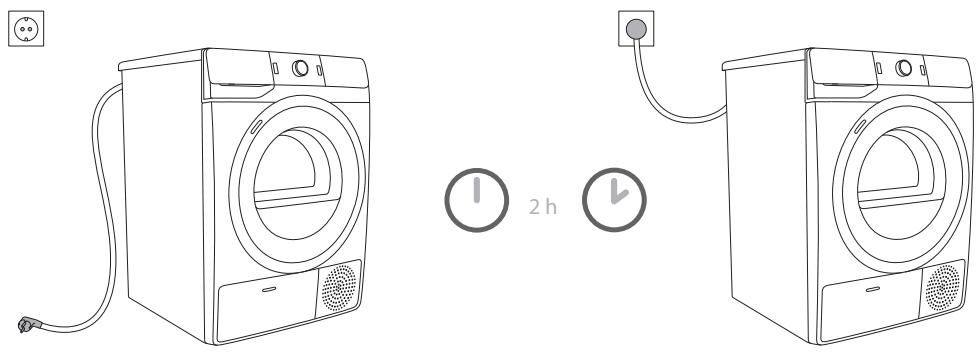 HISENSE WD3S8043BB3 - RACCORDEMENT AU RÉSEAU ÉLECTRIQUE - 1