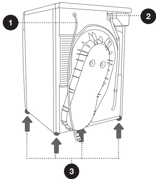 HISENSE WD3S8043BB3 - FACE ARRIÈRE - 1
