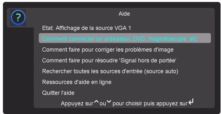 INFOCUS IN2114 - Menu état et service - 1