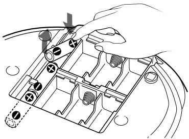 SONY CFD-E70L - Remplacement des piles - 1