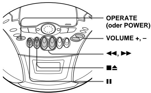 SONY CFD-E70L - Folgende Tasten stehen für weitere Funktionen zur Verfügung: - 1