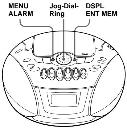 SONY CFD-E70L - Einstellen der Uhr - 1