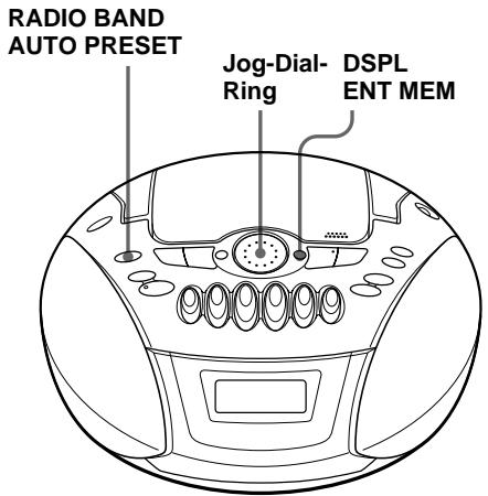 SONY CFD-E70L - Speichern von Radiosendern - 1