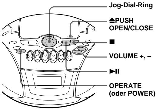 SONY CFD-E70L - Folgende Tasten stehen für weitere Funktionen zur Verfügung: - 1