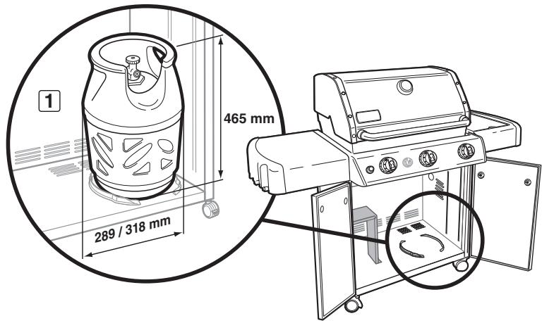 WEBER 6570553 - Dimensions de la bouteille - 1
