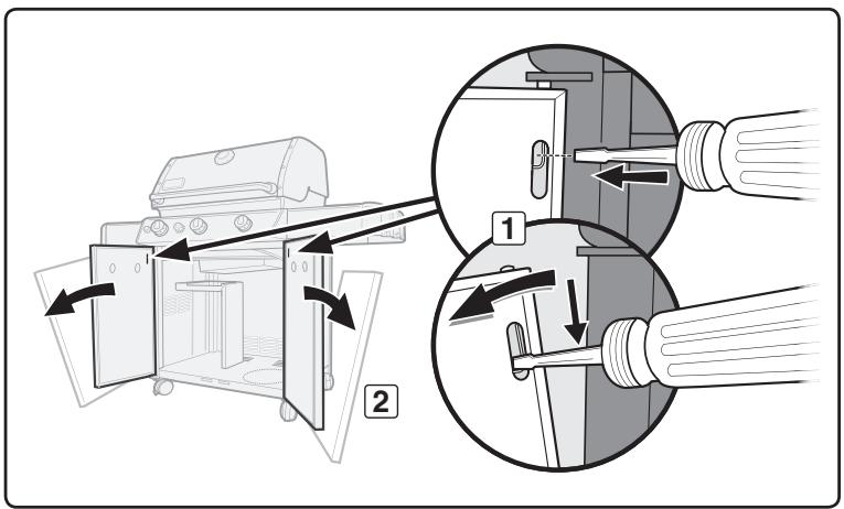 WEBER 6570553 - Déposer la console de contrôle gaz - 1