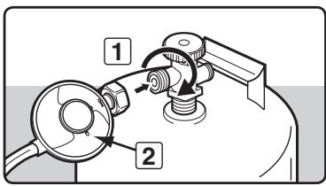 WEBER 6570553 - ⚠ Avertissement : vérifiez que le robinet ou le détendeur de la bouteille de gaz est fermé. - 1