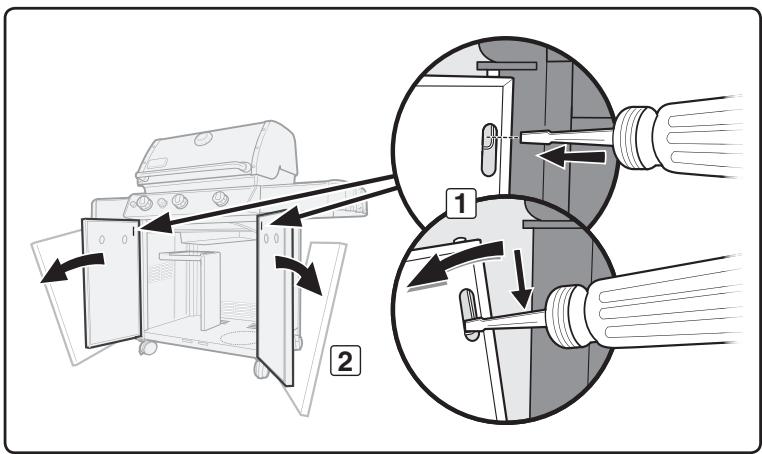 WEBER 6570553 - ⚠ Avertissement : vérifiez que le robinet ou le détendeur de la bouteille de gaz est fermé. - 2