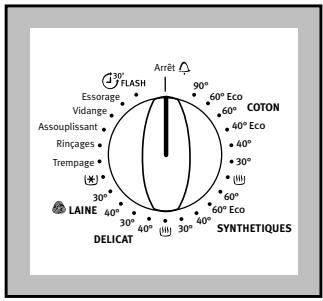 ARTHUR MARTIN AWW 1507 BLANC - Le sélecteur de programmes - 1