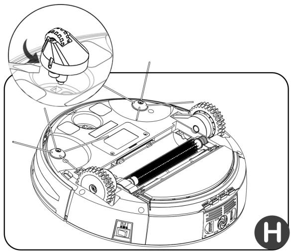 EZICLEAN E.ZiCLEAN TORNADE - NETTOYAGE DE LA ROUE DIRECTIONNELLE AVANT ET ROUES LATERALES - 1