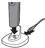 PHILIPS ONEBLADE PRO - Charge à l'aide de la base de recharge (QP6520 uniquement) - 1